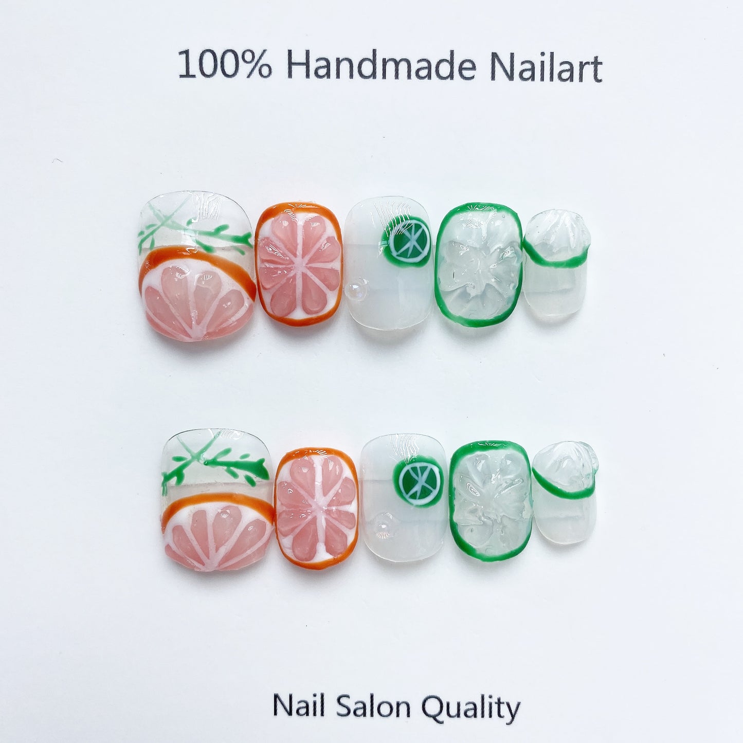 Handmade Nails Press on Nails DIY Nail Art for Woman Girl Nail Design Long Coffin 2023