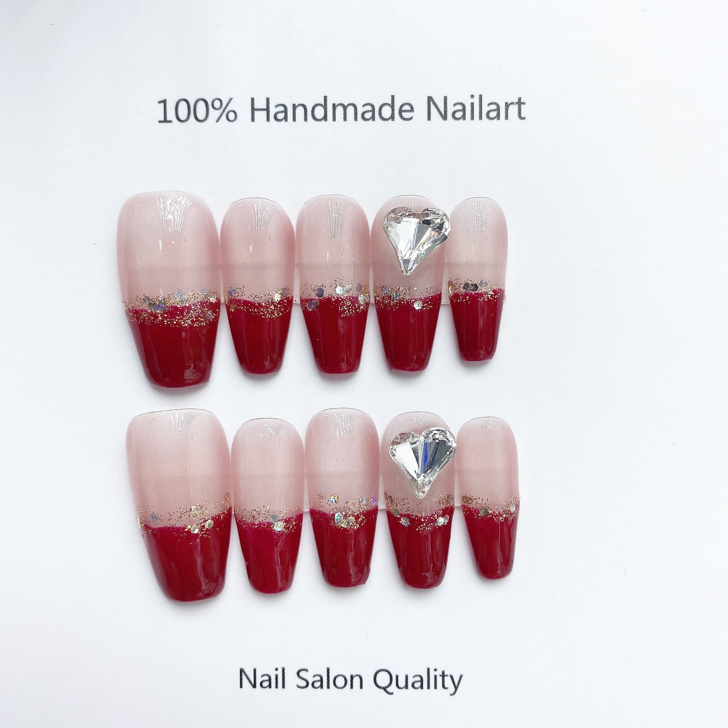 Handmade Nails Press on Nails DIY Nail Art for Woman Girl Nail Design Long Coffin 2023