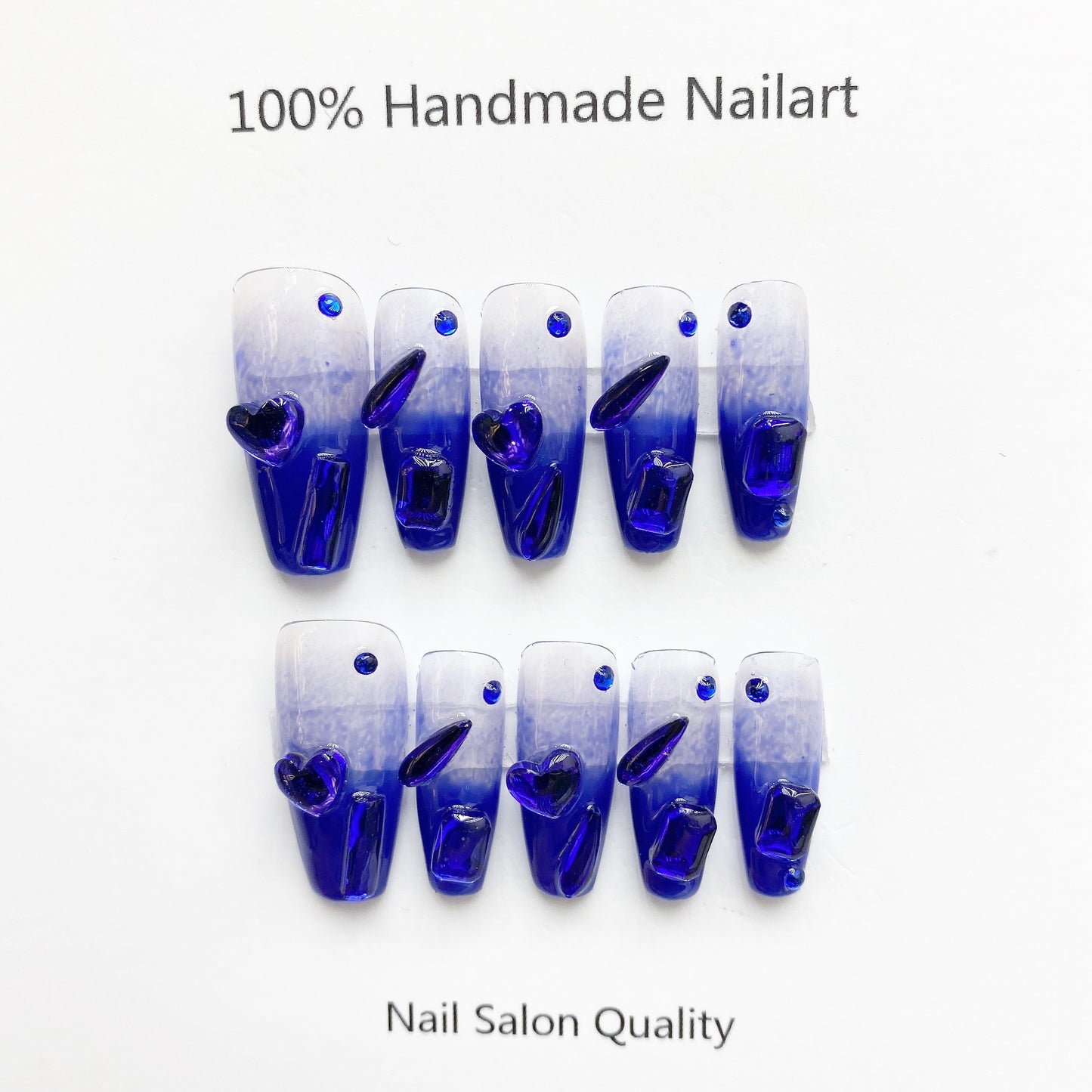 Handmade Nails Press on Nails DIY Nail Art for Woman Girl Nail Design Long Coffin 2023