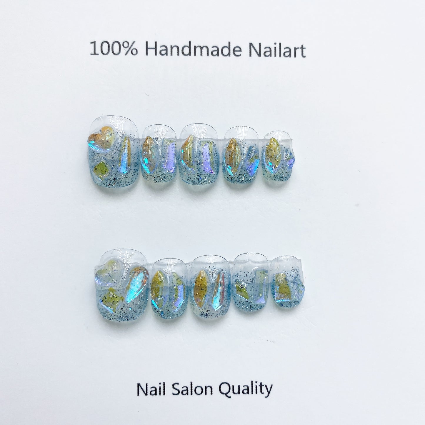 Handmade Nails Press on Nails DIY Nail Art for Woman Girl Nail Design Long Coffin 2023