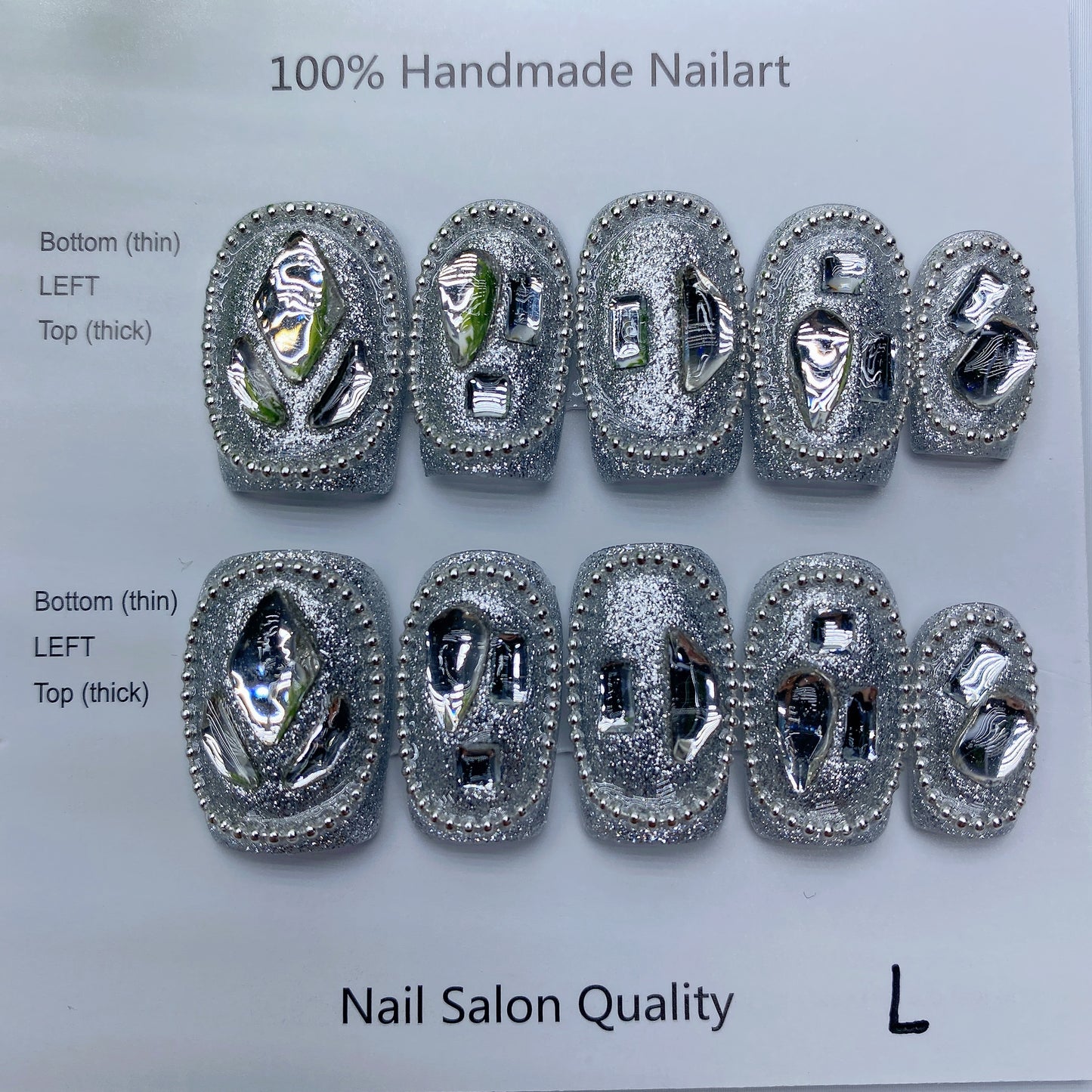 Handmade Nails Press on Nails DIY Nail Art for Woman Girl Nail Design Long Coffin 2023 TN-8034