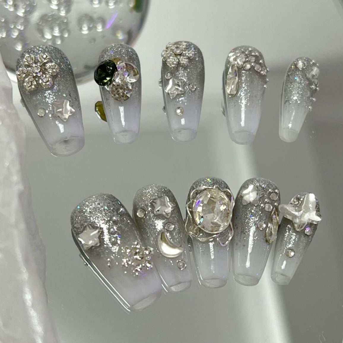 Designer: MaoMao.2964 Handmade Nail Designs Press on Nails DIY  Nail Art for woman girl