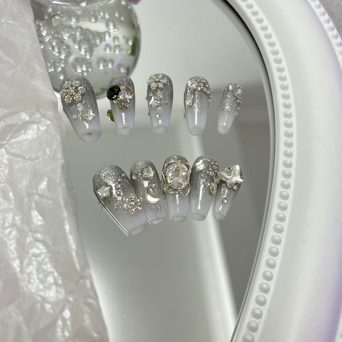 Designer: MaoMao.2964 Handmade Nail Designs Press on Nails DIY  Nail Art for woman girl