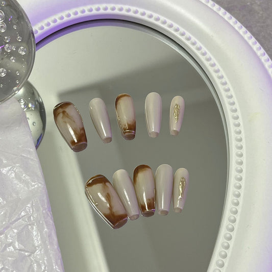 Designer: MaoMao.Handmade Nail Designs Press on Nails DIY  Nail Art for woman girl