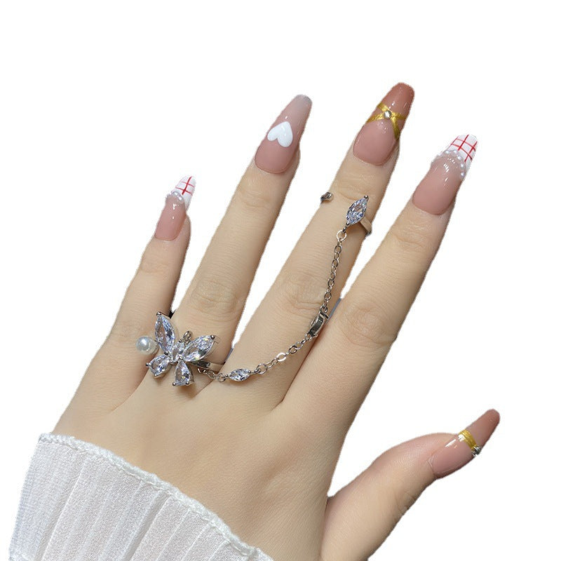 Designer: HuaHua.Handmade nails Press on Nails DIY Nail Art for woman girl Long Coffin pink