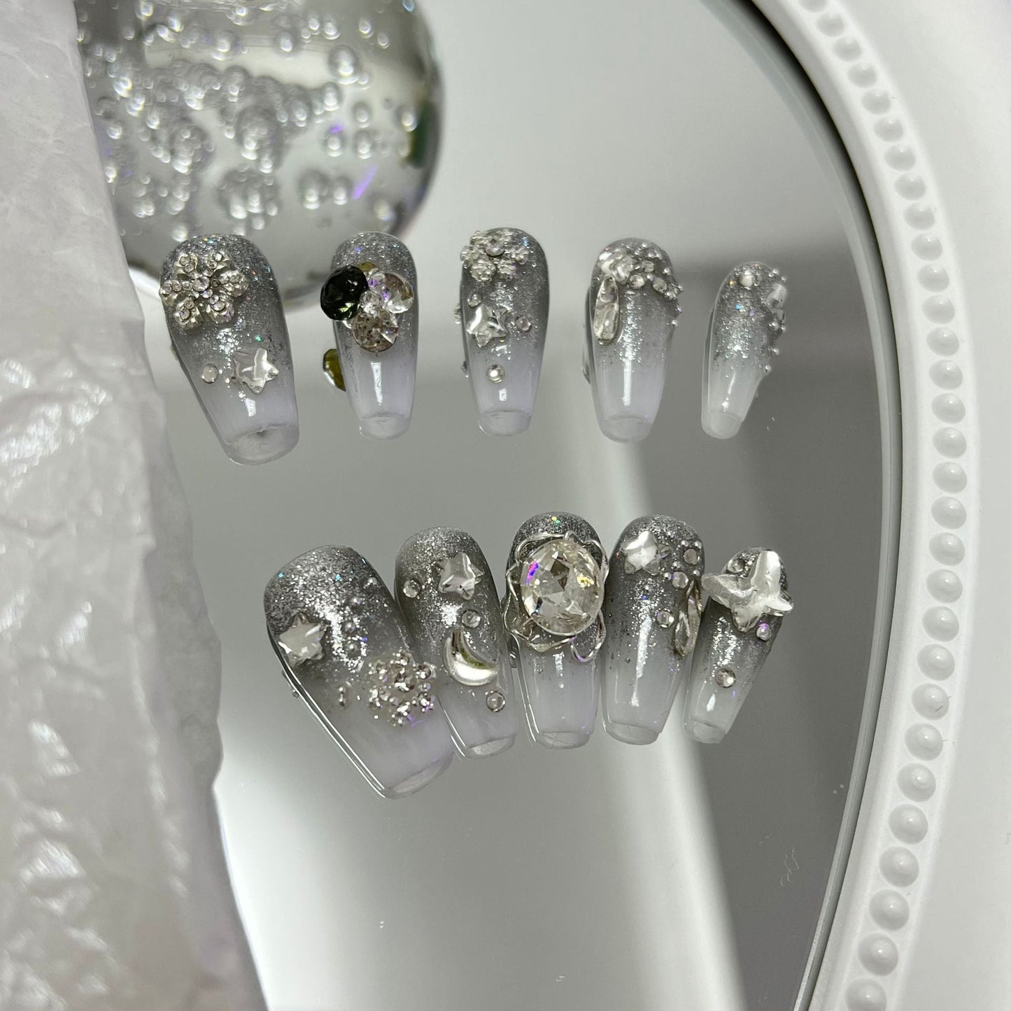 Designer: MaoMao.2964 Handmade Nail Designs Press on Nails DIY  Nail Art for woman girl