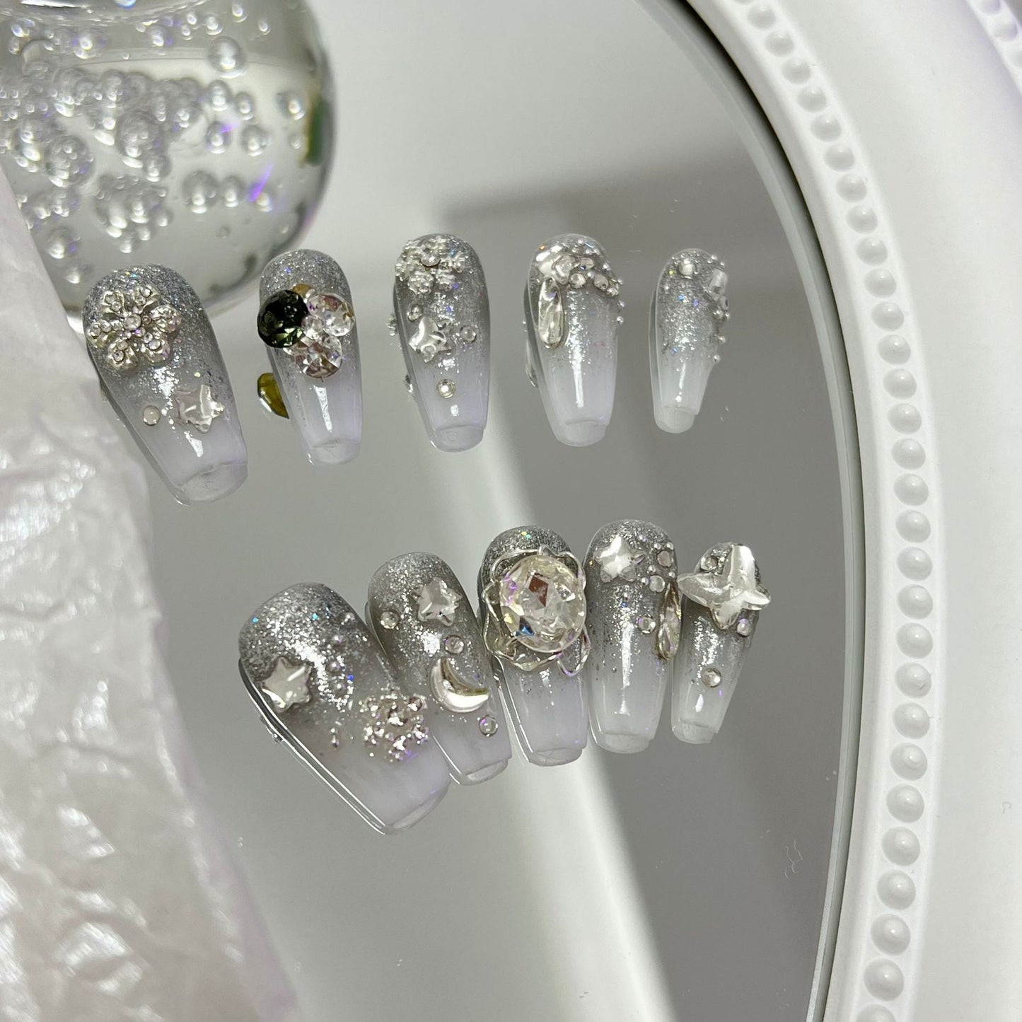 Designer: MaoMao.2964 Handmade Nail Designs Press on Nails DIY  Nail Art for woman girl