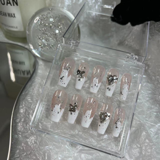 Designer: MaoMao.Handmade Nail Designs Press on Nails DIY  Nail Art for woman girl