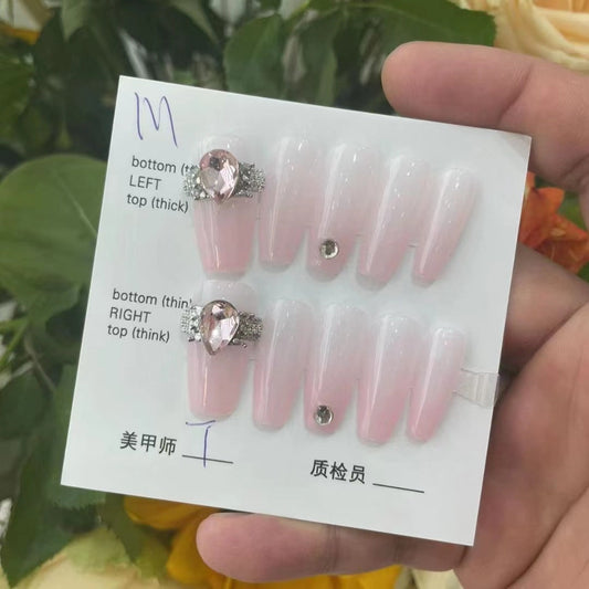 Designer: MaoMao.Handmade Nail Designs Press on Nails DIY  Nail Art for woman girl