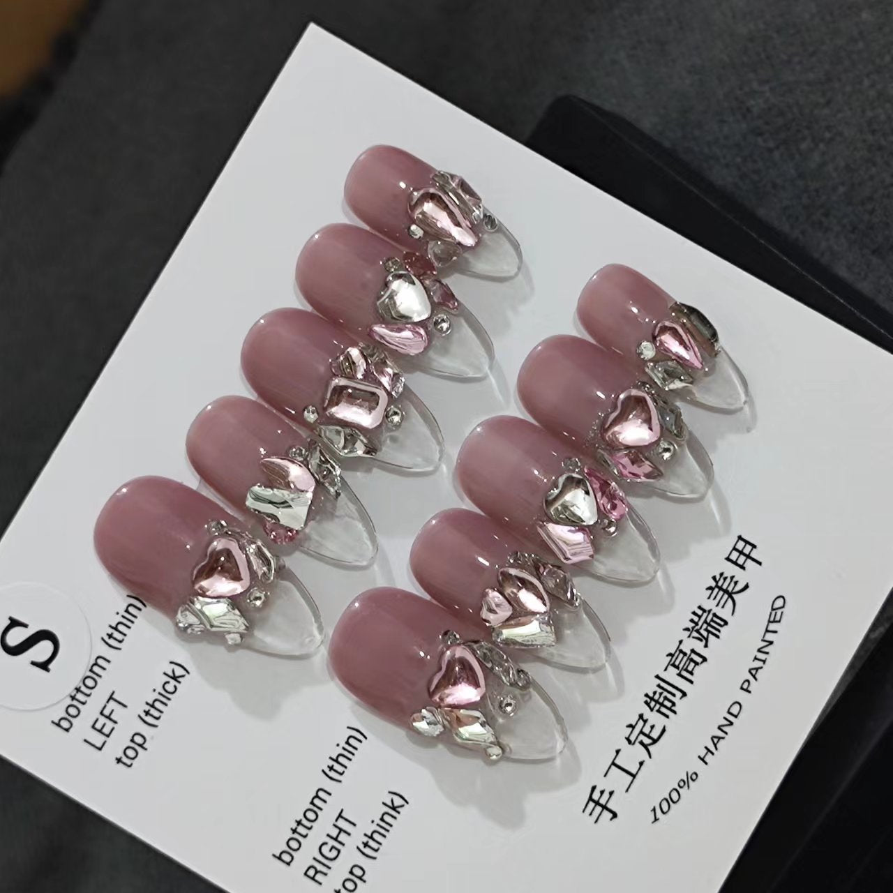 Designer: MaoMao.Handmade Nail Designs Press on Nails DIY  Nail Art for woman girl