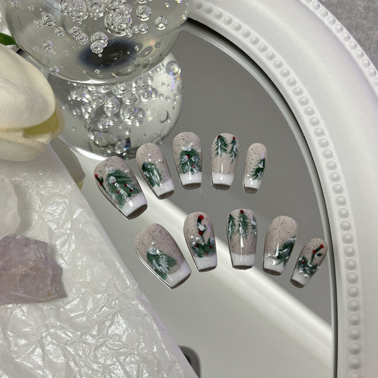 Designer: MaoMao.Handmade Nail Designs Press on Nails DIY  Nail Art for woman girl
