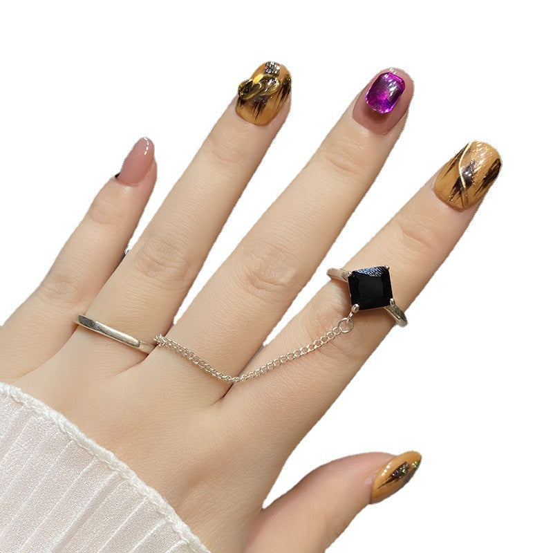 Designer: HuaHua.Handmade nails Press on Nails DIY Nail Art for woman girl Short Square yellow