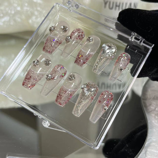 Designer: MaoMao.Handmade Nail Designs Press on Nails DIY  Nail Art for woman girl