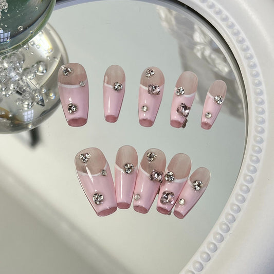 Designer: MaoMao.Handmade Nail Designs Press on Nails DIY  Nail Art for woman girl