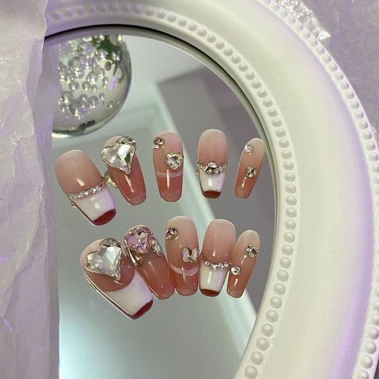 Designer: MaoMao.Handmade Nail Designs Press on Nails DIY  Nail Art for woman girl