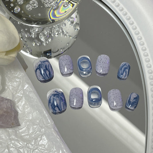 Designer: MaoMao.Handmade Nail Designs Press on Nails DIY  Nail Art for woman girl
