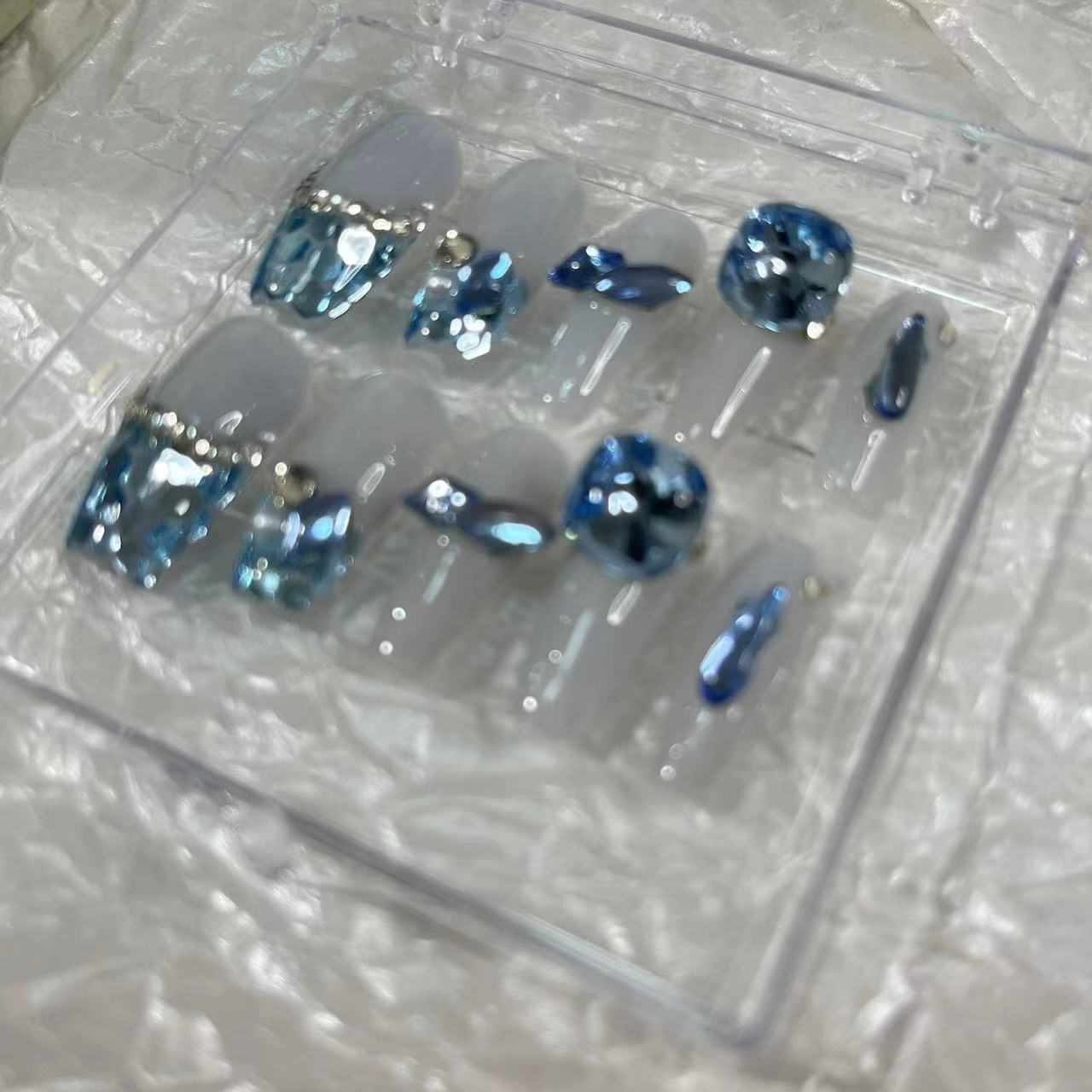 Designer: MaoMao.Handmade Nail Designs Press on Nails DIY  Nail Art for woman girl